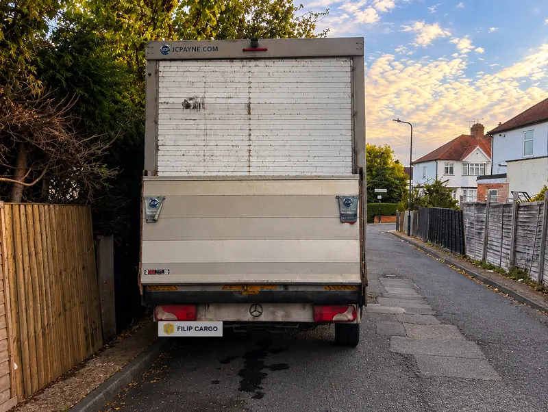 Filip Cargo Van 03 from the rear, showing the tail lift